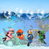 Floating Fish Tank Decorations, Cute Little Diver Aquarium Decor Accessories, 4 Pack of Diver Ornaments
