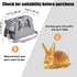 kathson Rabbit Travel Carrier Bag Airline Approved Pet Pocket Breathable Mesh Window Portable Hand Bag with Locking
