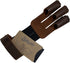 Three-Finger Archery Glove, Full Grain Leather Bow and Arrow Shooting Accessory for Archers, Bourbon Brown