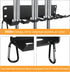 Home Gym Storage, Heavy-Duty Barbell Holder for Olympic Barbell, Kettlebells, and Workout Equipment