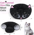 Baseola Cat Tunnel Bed for Indoor Cats, Peekaboo Cat Cave with Washable Soft Play Mat, Furry Cat Tube