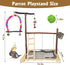 Finch Bird Playground Parrot Playstand Parakeet Gym Playpen Cockatiel Play Stand Wood Perch Exercise Activity Center