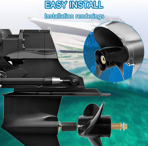 Flo-Torq II Hub Kit Replacement for Mercury Outboard Boat Motors 60-300 HP | Bravo One Drives, 15 Spline Tooth