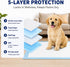5-Layer (Regular22*22, Count, 40) Dog Padswith Adhesive BackingFixed, Leak-Proof Super Absorbent, Quick-Dry Surface