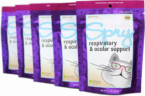 Spry Cat Eye Care Support, L-Lysine Cat Treat Supplement, Immune Support, Daily Treat for Cat Health