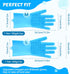 Pecute Heat Resistant Pet Grooming Gloves - Silicone Bathing Gloves with High-Density Teeth for Dogs & Cats (Blue)