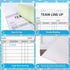 Resholder 360 Sets 12 Pack 4 30 16 4.58 inch Baseball Softball Lineup Cards Part Carbonless Copies Games with Player