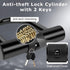 Titanker Heavy Duty Motorcycle Chain Lock with 2 Keys, 14mm Thick U Lock for Bicycles