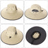 New Size L-XXL Wide Brim Fishing Sun Hat for Men - UPF 50+ Waterproof Breathable Safari Hat