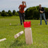Set Set Set Juegoal Kubb Game Backyard Game Outdoor Tossing Game with Carrying Bag