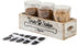 Dog Food Storage Container Pet Treat Organizers with 3 Jars Dog Stuff