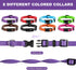 PARTNER Puppy ID Collars, Super Soft Nylon Adjustable Breakaway Collars for New Born Pets with Record Keeping Charts