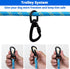 Dog Tie Out Cable for Camping - 50ft/70ft/100ft Reflective Overhead Trolley System for Dogs up to 300lbs