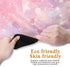 WDdZzyy 71x26 inches Fake Glittering Stars Baby Peach printed yoga mat bulk for men, natural rubber non slip, with yoga