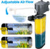 400GPH 30~100 Fish Tank Filter, Ultra Quiet Submersible Sponge Filter for Gallon Aquariums Easy-Clean Bio Sponge