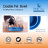 PetLike Ants Away Double Cat Dog Water and Food Bowls, 6 Cups / 48oz Feeding Dish for Medium to Large Dogs and Cats