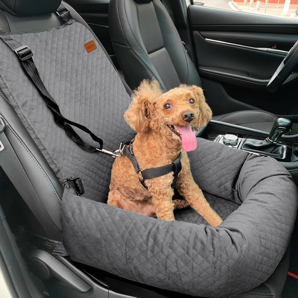 Dog Car Seat for Small Medium Dogs Up to 40lbs, Detachable Washable