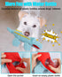 SCHITEC Squeaky Dog Toys, Crinkle Plush Water Bottle Toy with No Stuffing Body, Interactive Squawking Pet Chew Toy for Puppy Small Medium Large Dogs