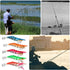 11g 8.5cm Set, 5-Color Pack Angoily Simulated Shrimp Fishing Lures Luminous Plastic Soft Bait with Hooks