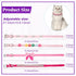 4 Pcs Pink Dog Collar, Spiked Studded Collars with Pearls, Rhinestone Bow Knot Crystal Diamond Colorful Flower Collars