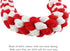 Candy Cane Rope Toy - Puppy Chew Dog Toys, Interactive Cotton Rope Toys for Medium & Large Dogs