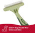 Coastal Pet Safari Dog Double Row Rotating Pins Undercoat Rake - Top-Grade Dog Grooming Rake - Gentle Dematting Comb for Dogs - Effective Deshedding Comb - Pet Grooming Tools - Double Row