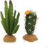 JIHAQUA (Set 2) Reptile Plants Succulent, Artificial Desert Rain Forests Plants for Lizard Bearded Dragon Chameleon