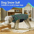 MIGOHI Reversible Dog Coat, Windproof, Waterproof Winter Jacket, Plaid Dog Coats for Cold Weather, Green, L