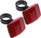 SelHeng 2Pcs Bike Rear Safety Warnning Reflector Plastic Safety Bike Rear Reflector Light