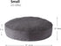 Happy Hounds Scout Deluxe Round Pillow Style Dog Bed, Small (30 x 30 in.), Pewter