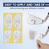 ToVii Golf Impact Tape Set, 200Pcs ~300Pcs for Club Impact Stickers, Useful Training Aid