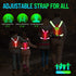 LED Reflective Vest for Running, High Visibility Light Up Vest, USB Rechargeable Adjustable Running Lights for Men