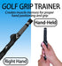 Golf Swing Trainer Aid to Improve Hinge, Forearm Rotation, Shoulder Turn and Grip, Portable Collapsible Swing Trainer