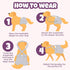 3 Pack Pet Soft Dog Diapers Female with Suspenders, Reusable Female Dog Diapers for Heat, Dog Period Panties for Doggie