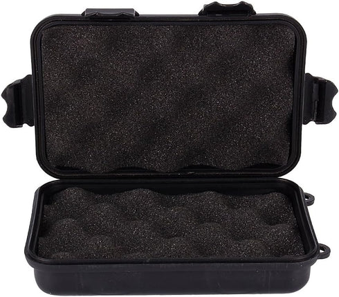 Yosoo Outdoor Waterproof Airtight Survival Storage Case Container, Small Waterproof Box (Black, S) for Fishing Carry