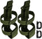 IronSeals 2 Pack Adjustable Tactical Water Bottle Holder, Molle Portable Belt Carrier for Outdoor Hiking