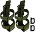 IronSeals 2 Pack Adjustable Tactical Water Bottle Holder, Molle Portable Belt Carrier for Outdoor Hiking