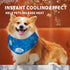 ALL FOR PAWS Cooling Neck Wraps for Dogs, Ice Dog Bandanas, Chill Out Blue Dog Collar, Neck Cooler for Dogs and Cats