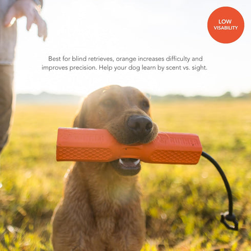 GUNNER Dog Training Bumper with Adjustable Rope - Interactive Retrieval Dummy for Small Medium Large Dogs