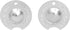Willards 2-Piece Cue Tip Shaper Set - Nickel Radius .415 inches & Dime Radius .358 inches