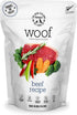 Woof Freeze Dried Dog Food, Beef Recipe, High Protein Dog Food Topper & Treats, All Life Stages, 1.76 oz