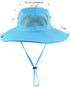 Muryobao Women Ponytail Sun Hat, Summer UV Protection Cap, Foldable Mesh Wide Brim Bucket Hat