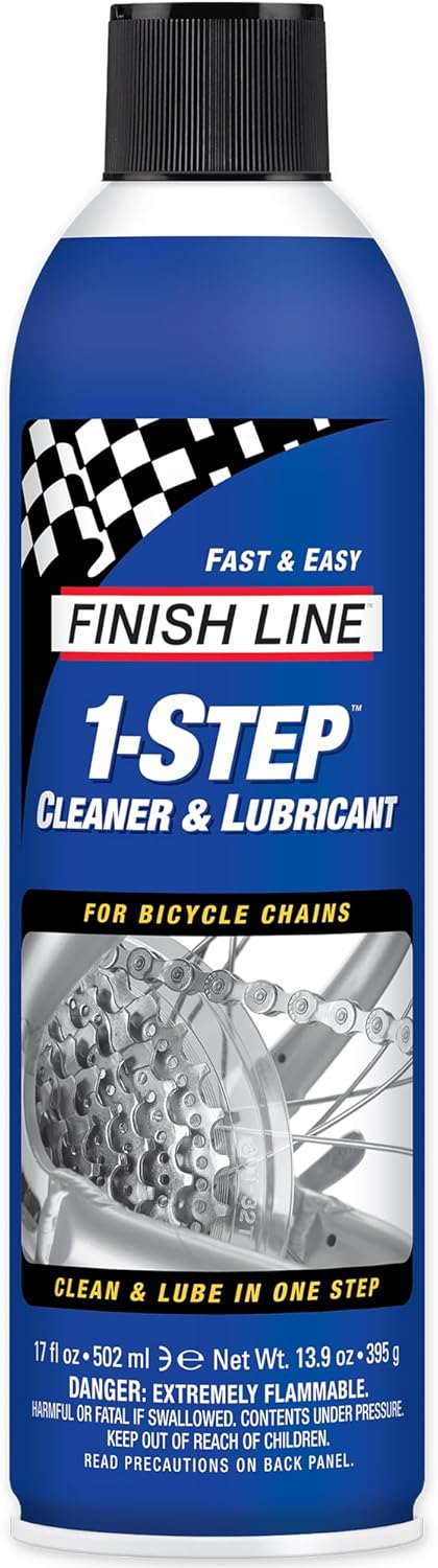 Finish Line 1-Step Bike Chain Cleaner and Lubricant Cleans, Lubricates & Protects