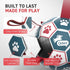 (6 Inch) QDAN Dog Balls, World Cup Soccer Ball with Straps, Durable Herding Balls for Small Medium Pet, Puppy Birthday