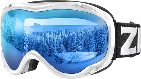 ZIONOR Lagopus B1 Ski Goggles, OTG Anti-fog Snow Goggles for Men Women Adult Youth