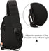 Packs Backpack Protector Plus Tactical Sling Bag Military MOLLE Crossbody Chest Shoulder (Patch Included)