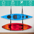 JaGely 4 Pcs Double Kayak Storage Straps System Adjustable Wall Hanging Storage Strap with 4 Hook Bolt Kayak Hoist