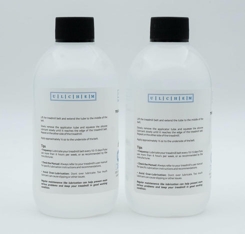 H1 Grade,13-inch (16.8 oz/496 ml (2x8.4 oz)) Silicone Treadmill Belt Lubricant, NSF Application Tubes, Pure Silicone