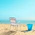 SWLJKU 220lbs Lightweight Folding Beach Chair with High Back - Portable Camping Chair with Hard Armrest, Colorful