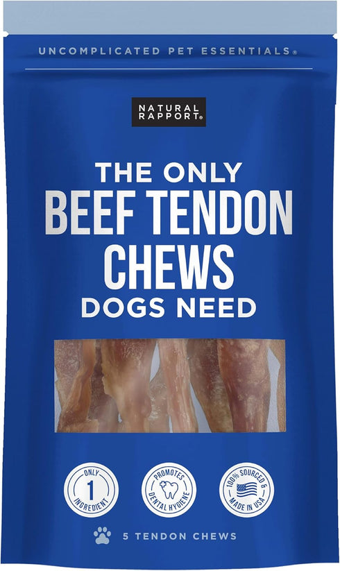 Natural Rapport Beef Tendon Dog Treats - The Only Beef Tendon Chews